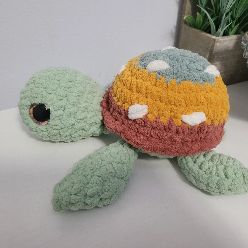 Handmade crochet sea